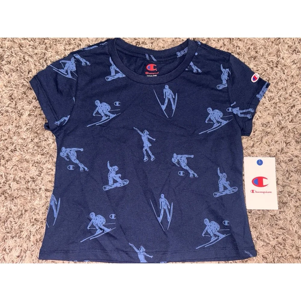Champion Champion Girls Olympic Graphic Baby‎ Tee M 10/12 NWT